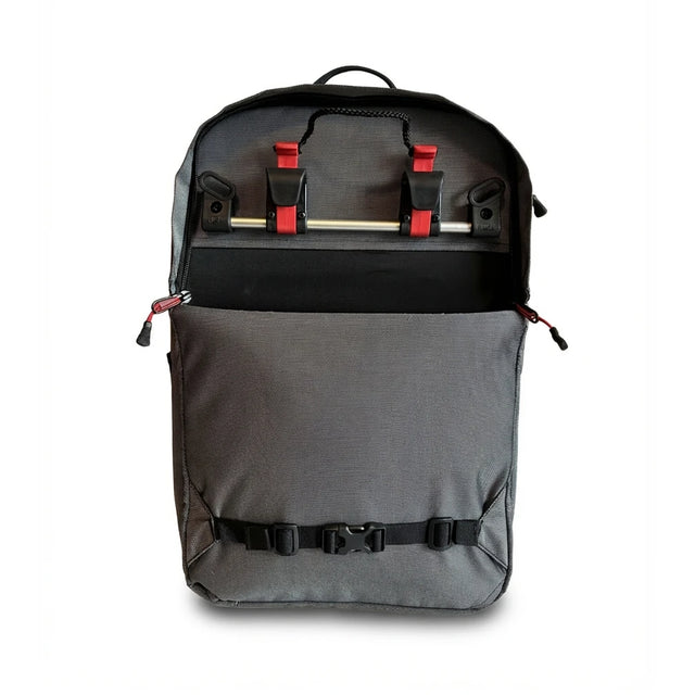 Two Wheel Gear - Pannier Backpack 2.1 PLUS - Heather Grey - Modul Rail Mounting System