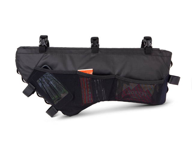 Two Wheel Gear - Mamquam Bike Frame Bag - Black - Recycled Fabric -quick draw