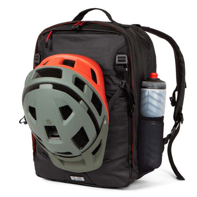 Two Wheel Gear - Pannier Backpack PLUS - Black Ripstop - Bag with helmet