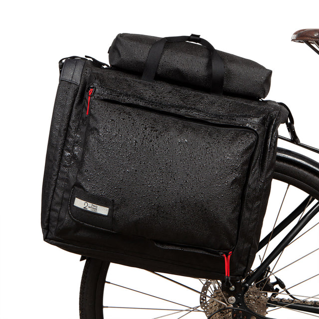 Two Wheel Gear - Classic 3.0 Garment Pannier - Black Ripstop Recycled - Bike Suit Bag - Waterproof