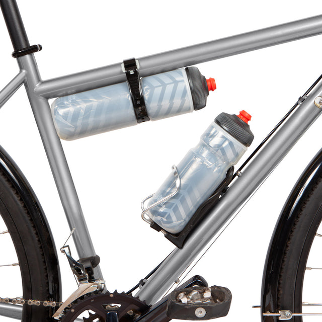 Two Wheel Gear - 12 Inch Tension Gear Strap on Bicycle Top Tube with water bottle