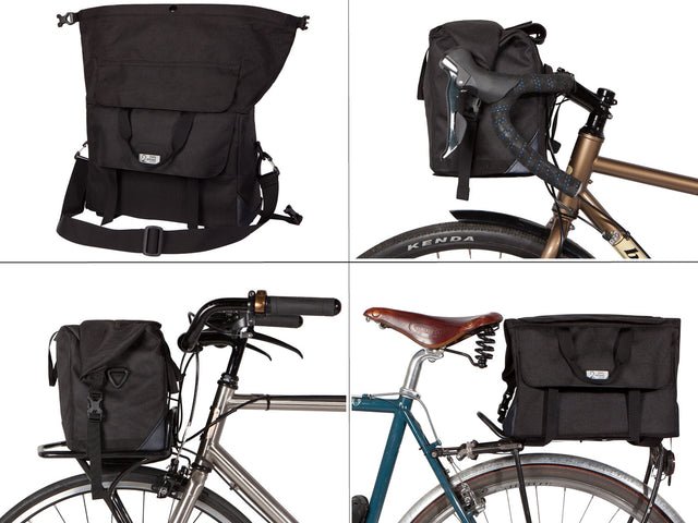 Two Wheel Gear - Dayliner Box Bag - Messenger, Handlebar, Porteur, trunk bag - black