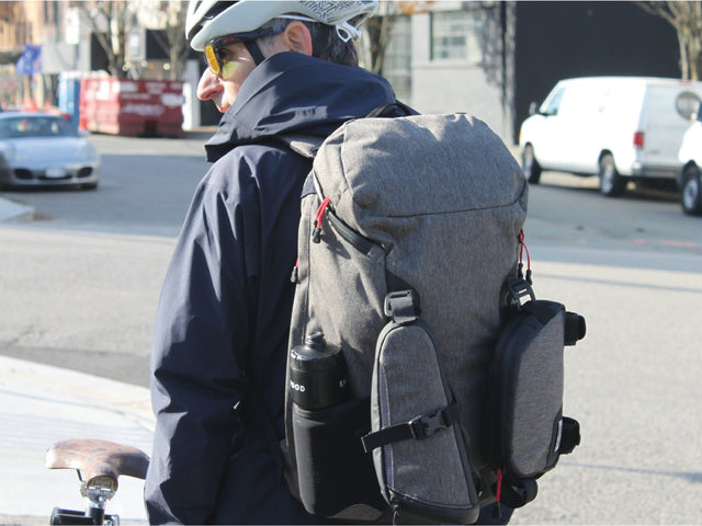 Two Wheel Gear Canada - Commute backpack with Seat Pack and Top Tube Bag attached on Commuter