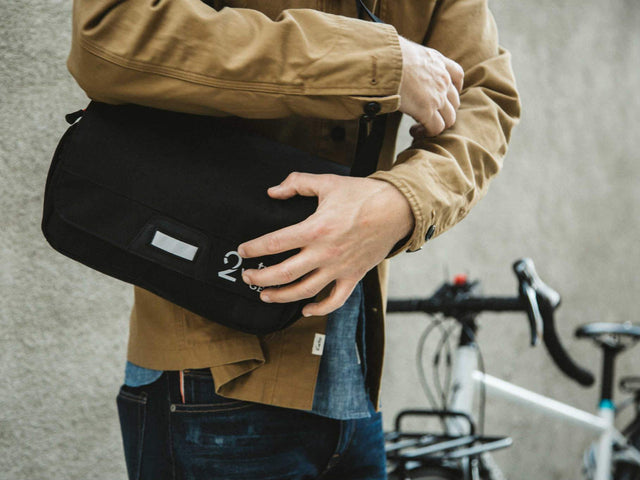 Black, Graphite - Two Wheel Gear - Mini Messenger Handlebar Bag - Commuter - Man - Sling (1500464185379)