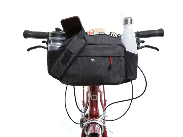 Graphite - Two Wheel Gear - Mini Messenger Handlebar Bag - Front Mounted (1500464185379)