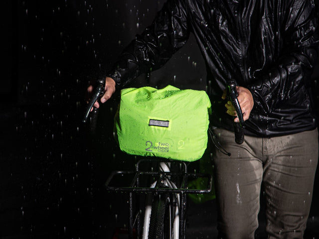 Black, Graphite - Two Wheel Gear - Mini Messenger Handlebar Bag - Rain Cover (1500464185379)