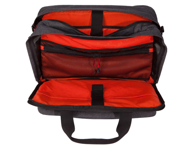 Two Wheel Gear - Pannier Laptop Messenger - Graphite Grey - Bike Bag Open (4382971035718)