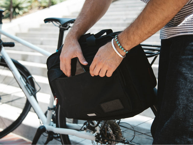 Canvas - Bike Bags - Pannier Briefcase Convertible (2018) - Bicycle Laptop Messenger (600723062819)