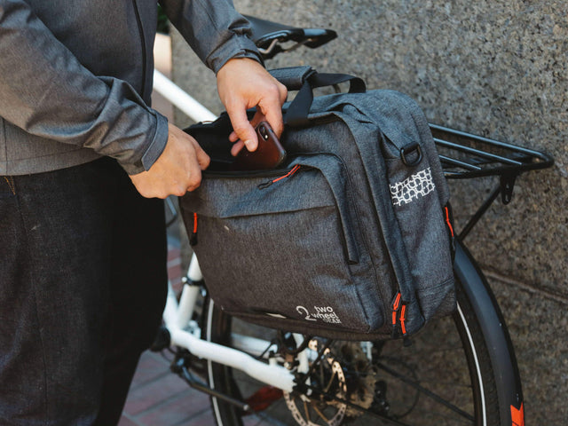 Graphite - Bike Bags - Pannier Briefcase Convertible (2018) - Bicycle Laptop Messenger (600723062819)