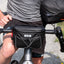 Two Wheel Gear - Handlebar Bag - Black - front of bicycle with man