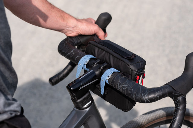 Two Wheel Gear - Handlebar Bag - Black - mounting straps back