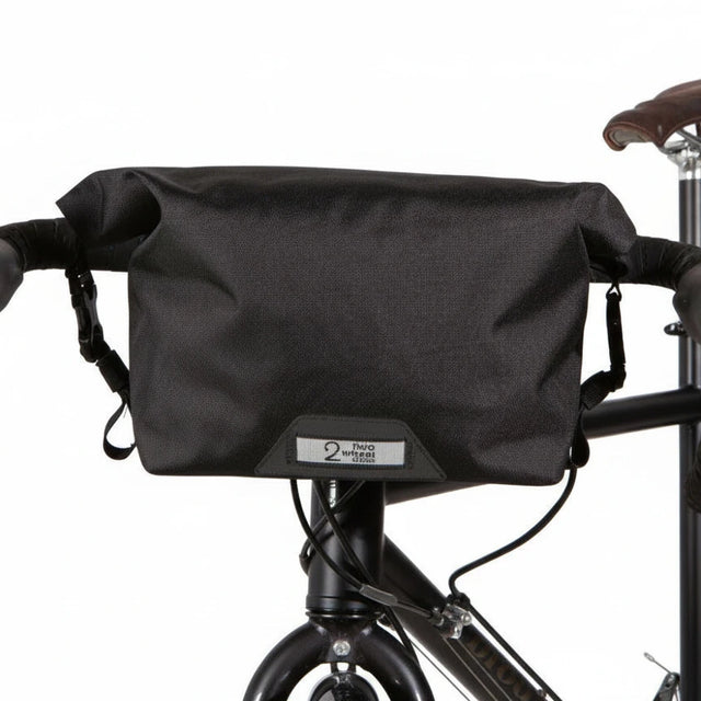 Two Wheel Gear - Dayliner Mini Handlebar Bag - Black - on Bike Front 