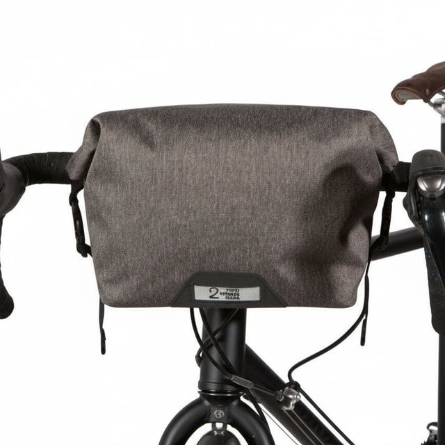 Two Wheel Gear - Dayliner Mini Handlebar Bag - Graphite Grey - On Bike Front