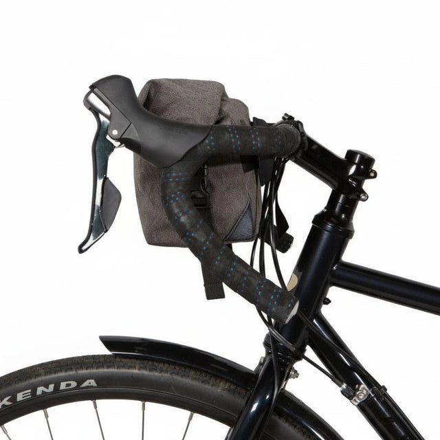 Two Wheel Gear - Dayliner Mini Handlebar Bag - Graphite Grey - On Bike Side 