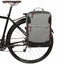 Two Wheel Gear Pannier Backpack PLUS 2.1 Grey On bicycle