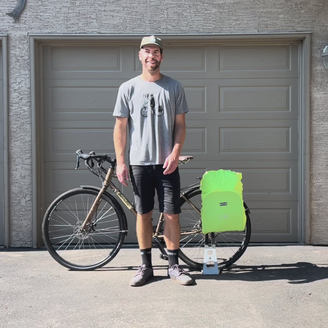 Inverter Pannier Backpack (24L) – Weatherproof 2-in-1 Cycling Bag