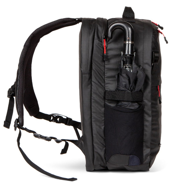 Two Wheel Gear - Pannier Backpack PLUS - Black Ripstop - Bag Side