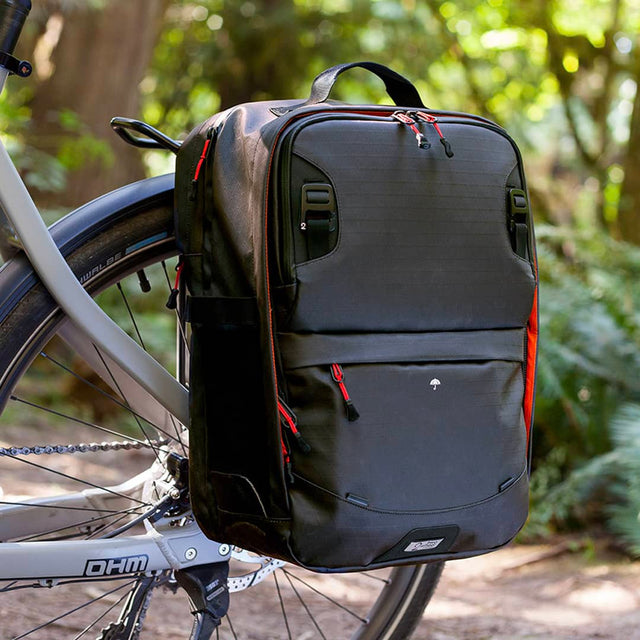 Two Wheel Gear - Alpha Pannier Backpack - On Bike
