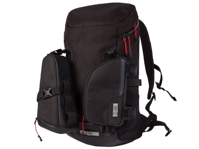 Two Wheel Gear - Commute Backpack, Seat Pack and Top Tube Bag on Bike - Black