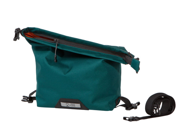 Two Wheel Gear - Dayliner Mini Handlebar Bag - Tofino Blue - carry strap