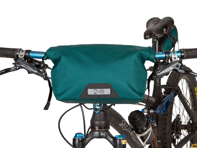 Two Wheel Gear - Dayliner Mini Handlebar Bag - Tofino Blue - on bike