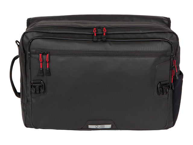 Two Wheel Gear - Magnate Pannier Messenger Backpack - Black Bike Bag - Under Flap
