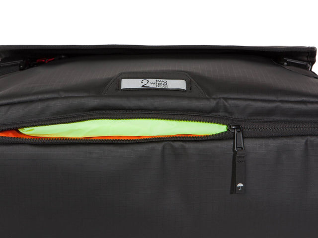 Two Wheel Gear - Magnate Pannier Messenger Backpack - Black Bike Bag - Raincover pocket