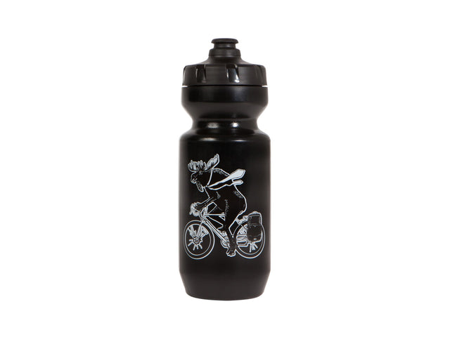 Two Wheel Gear - Moose Water Bottle - 22 oz  Purist - Canadiana - Black