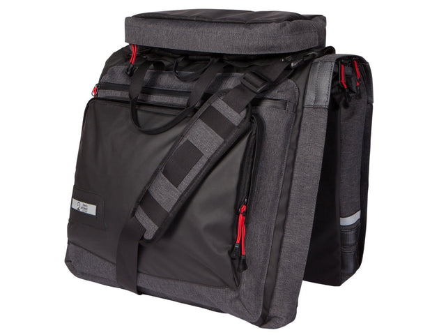 Two Wheel Gear - Classic 3.0 Garment Pannier - Graphite Grey - Bike Suit Bag with trunk (4382346412102)