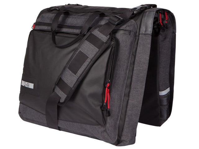 Two Wheel Gear - Classic 3.0 Garment Pannier - Graphite Grey - Bike Suit Bag without trunk bag (4382346412102)