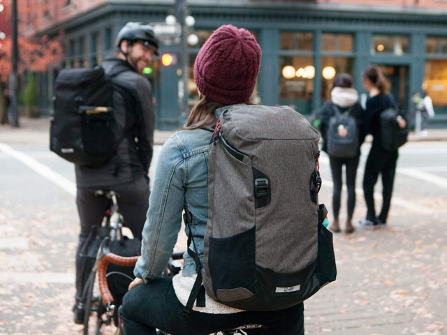 Two Wheel Gear - Commute Backpack - Graphite Grey, Black - On Bike Commuters (4380809396294)