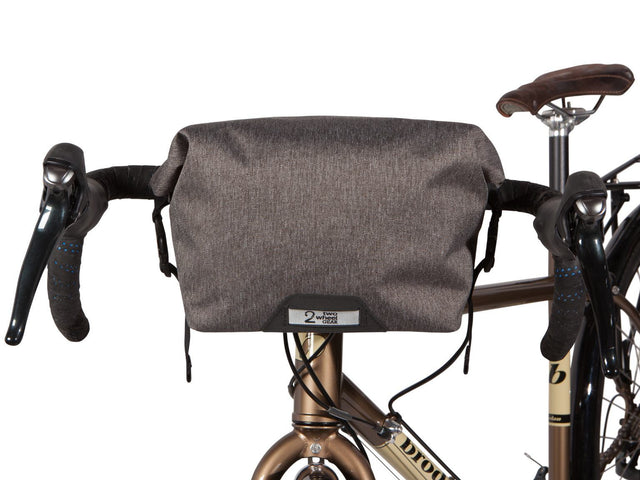 Two Wheel Gear - Dayliner Mini Handlebar Bag - Graphite Grey - On Bike Front (4382909104198)