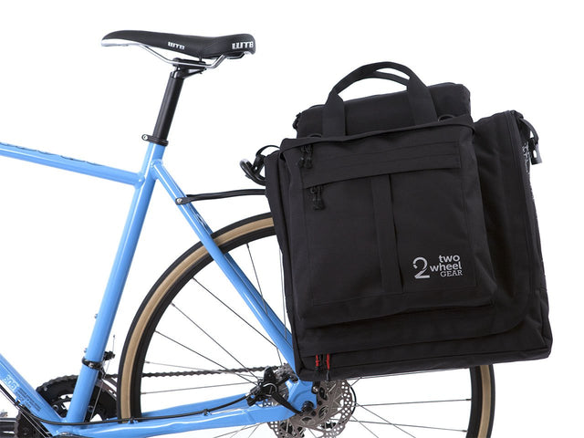 Two Wheel Gear - Garment Pannier - Classic 2.1 - Black - Bike Bag - On Bike Rack (1556347519011)