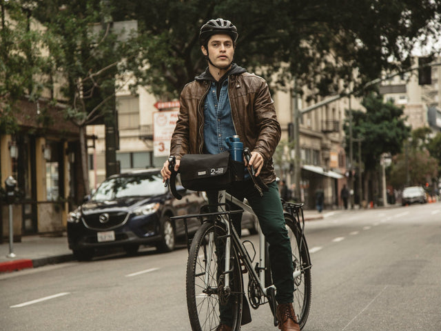 Black, Graphite - Two Wheel Gear - Mini Messenger Handlebar Bag - Bike Commuter - Man (1500464185379)