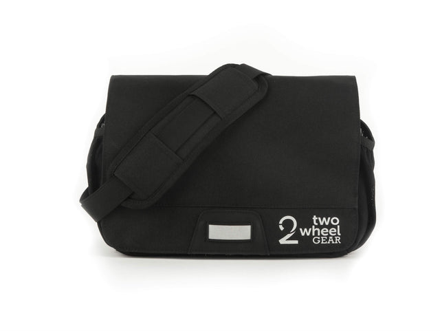 Black - Two Wheel Gear - Mini Messenger Handlebar Bag - Front Strap (1500464185379)