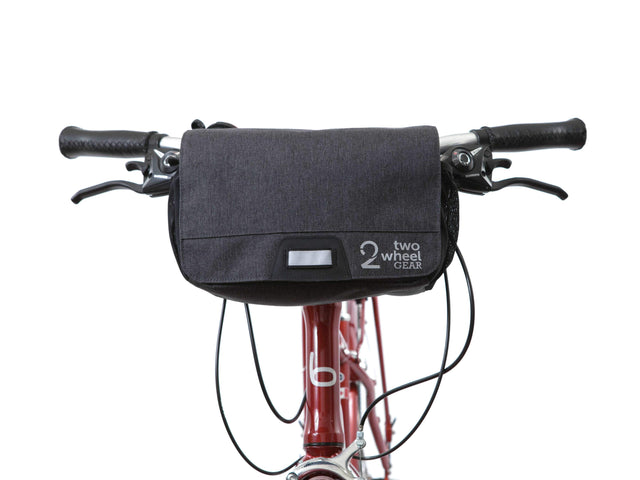 Graphite - Two Wheel Gear - Mini Messenger Handlebar Bag - Front Mounted (1500464185379)