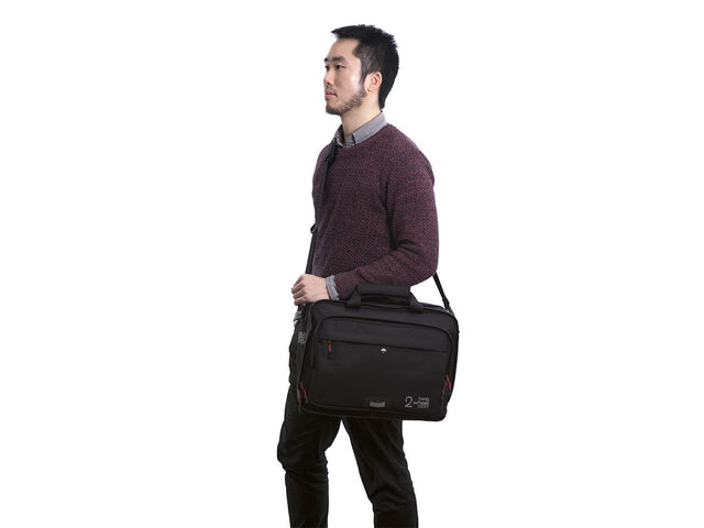 Black - Bike Bags - Pannier Briefcase Convertible (2018) - Laptop Messenger (600723062819)